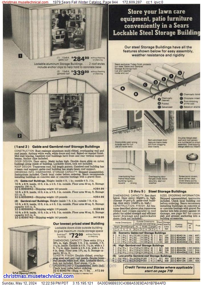 1979 Sears Fall Winter Catalog, Page 944