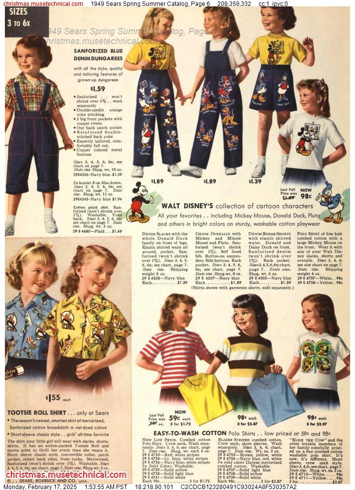 1949 Sears Spring Summer Catalog, Page 6