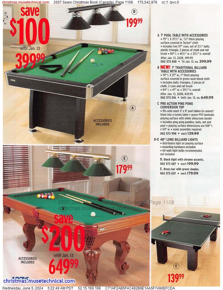 2007 Sears Christmas Book (Canada), Page 1108