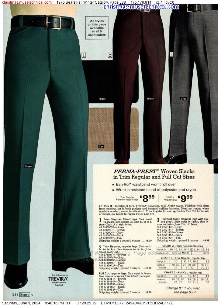 1975 Sears Fall Winter Catalog, Page 538