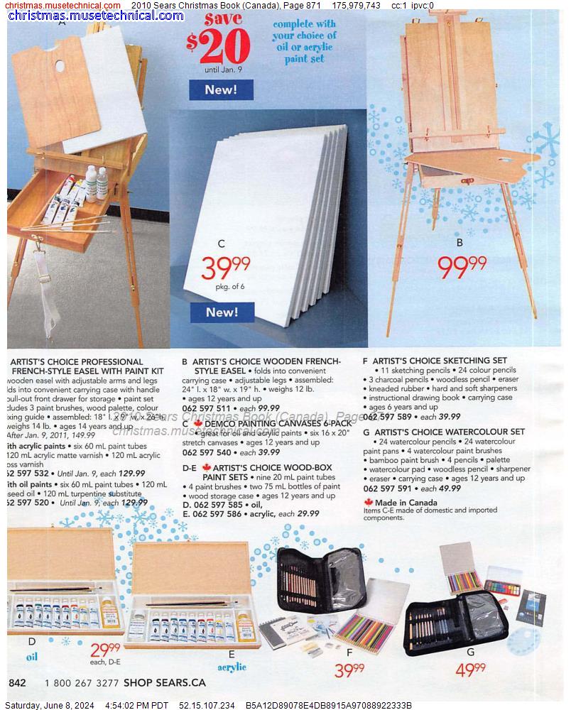 2010 Sears Christmas Book (Canada), Page 871