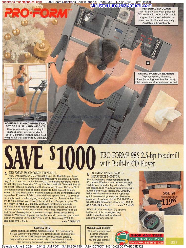 2000 Sears Christmas Book (Canada), Page 839