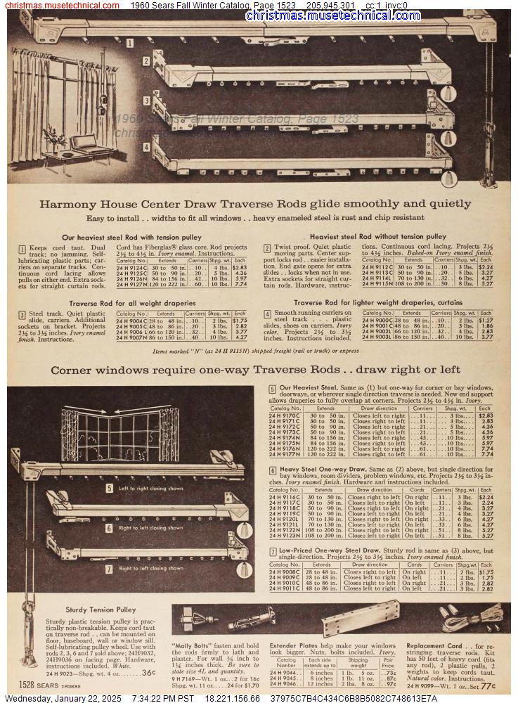 1960 Sears Fall Winter Catalog, Page 1523