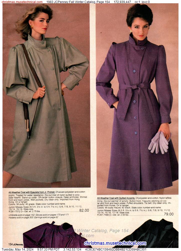 1983 JCPenney Fall Winter Catalog, Page 154