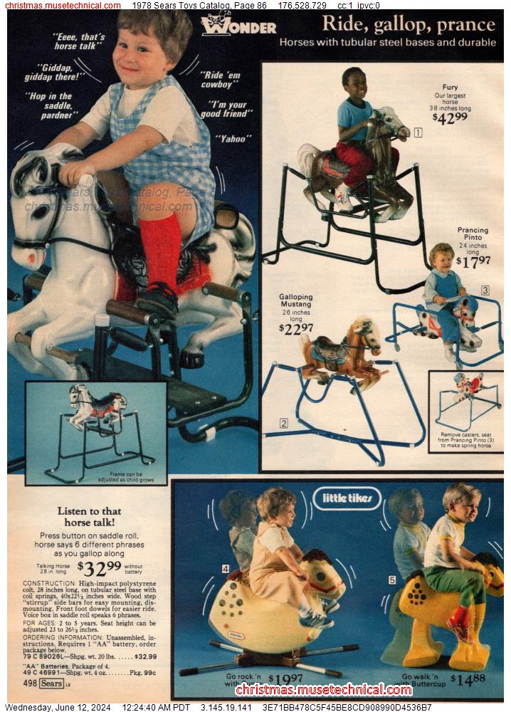 1978 Sears Toys Catalog, Page 86