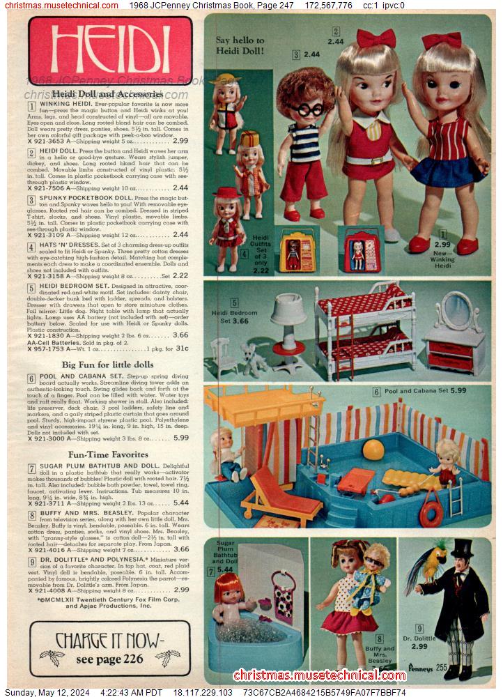 1968 JCPenney Christmas Book, Page 247