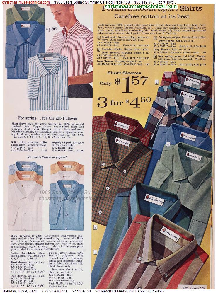 1963 Sears Spring Summer Catalog, Page 458
