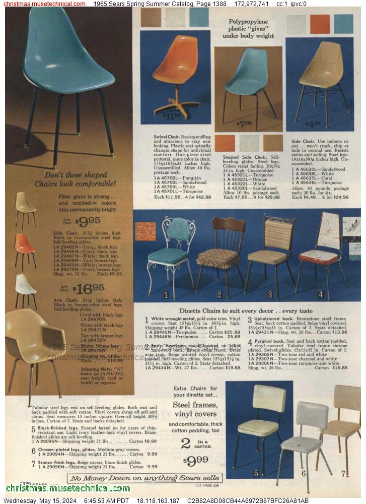 1965 Sears Spring Summer Catalog, Page 1388