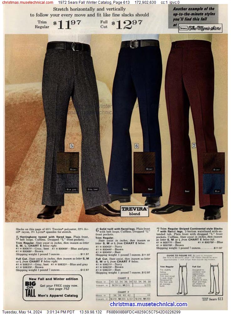 1972 Sears Fall Winter Catalog, Page 613