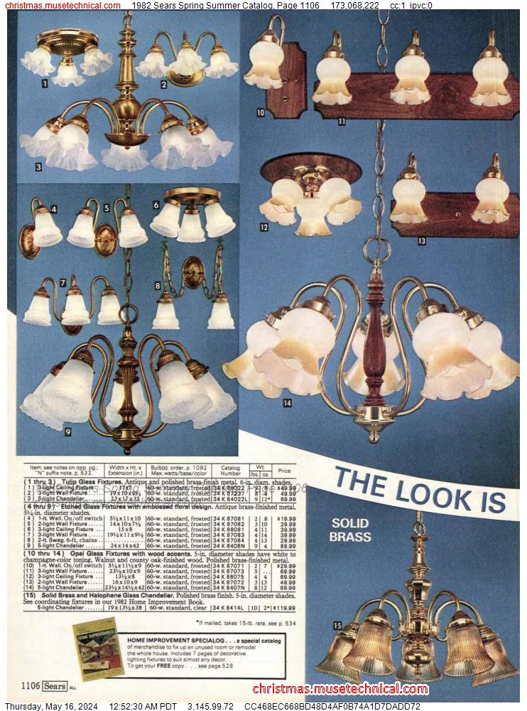 1982 Sears Spring Summer Catalog, Page 1106