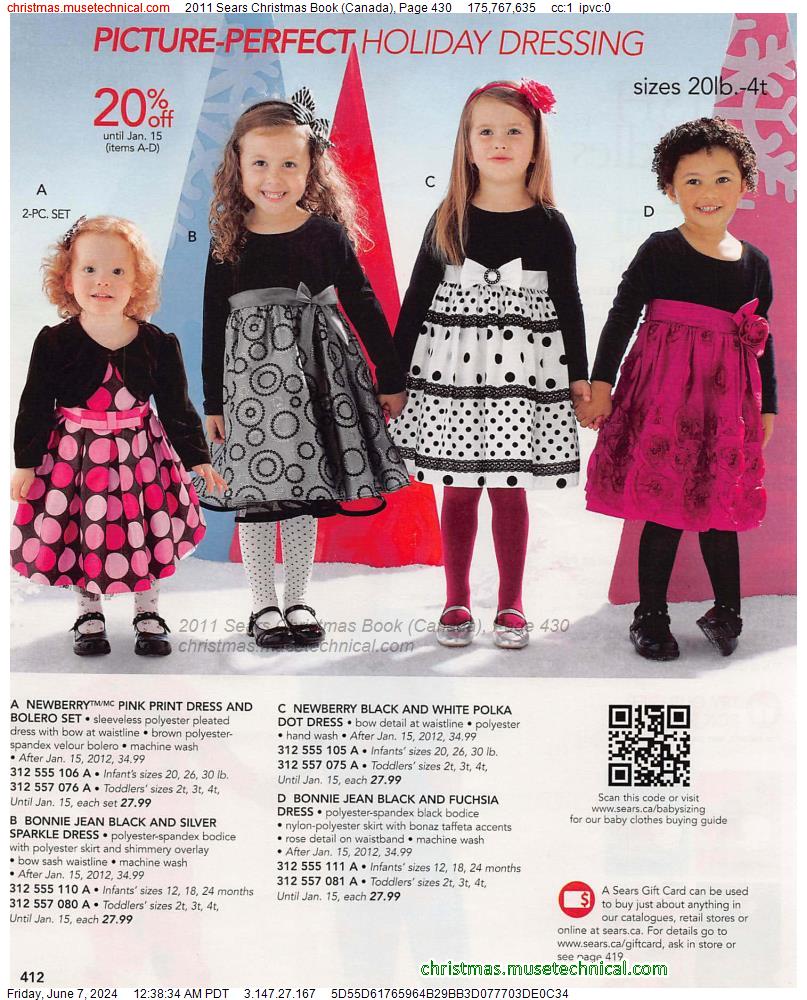2011 Sears Christmas Book (Canada), Page 430