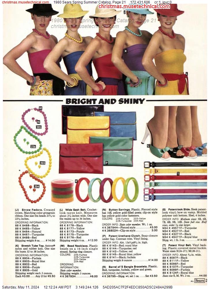 1980 Sears Spring Summer Catalog, Page 21