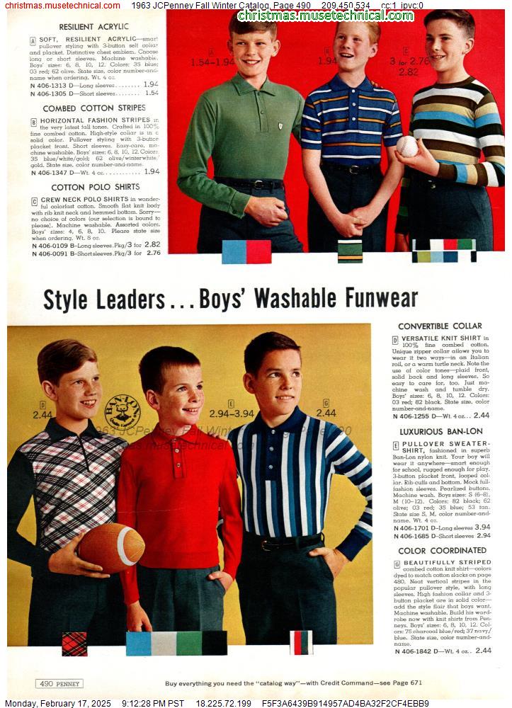 1963 JCPenney Fall Winter Catalog, Page 490