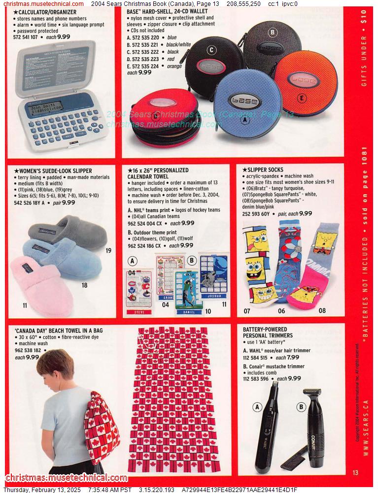 2004 Sears Christmas Book (Canada), Page 13