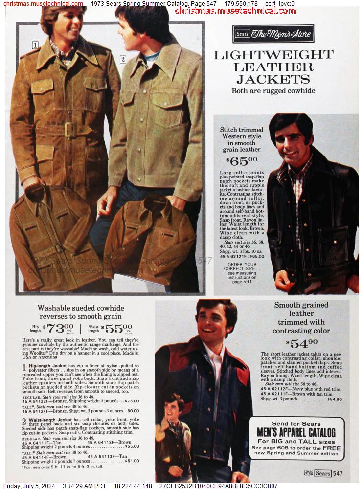 1973 Sears Spring Summer Catalog, Page 547
