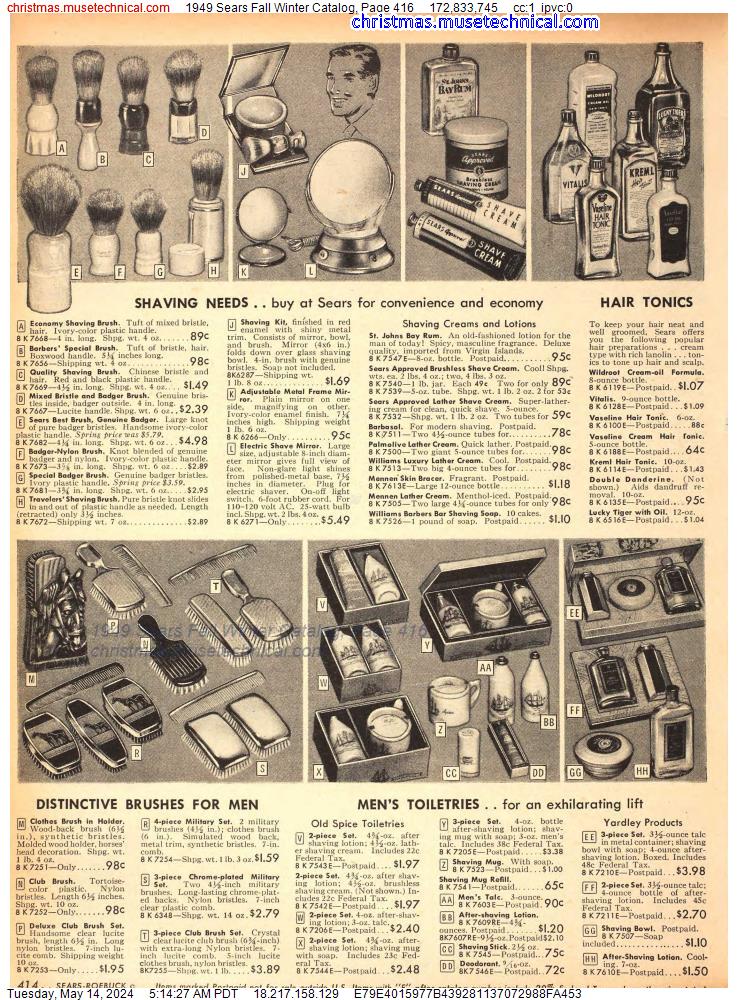 1949 Sears Fall Winter Catalog, Page 416