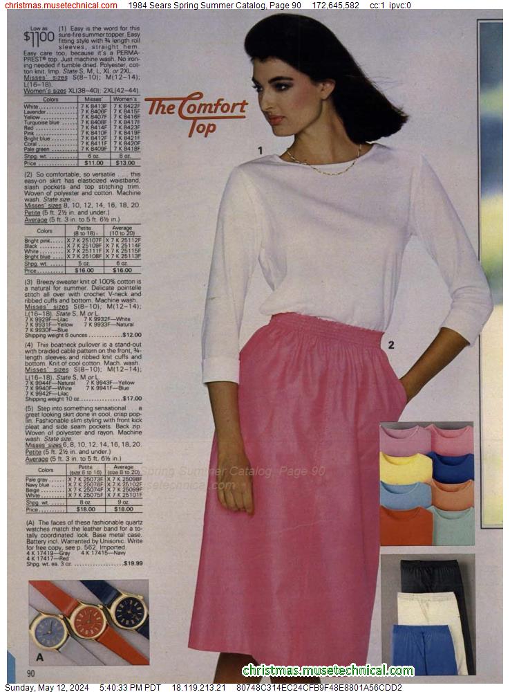 1984 Sears Spring Summer Catalog, Page 90