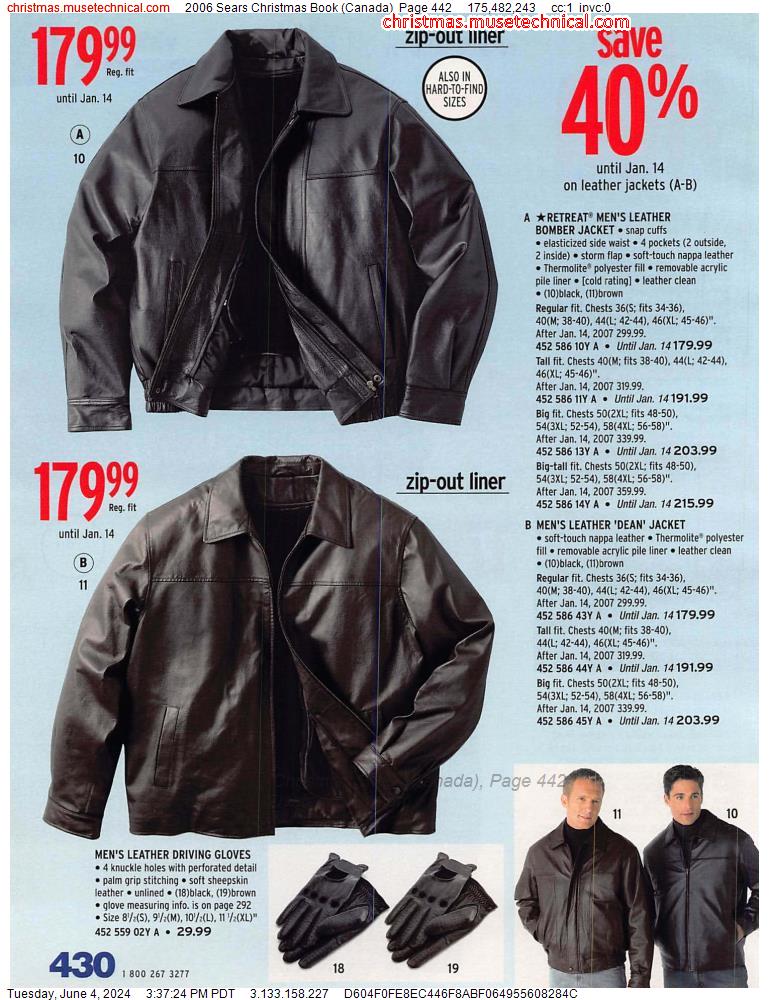 2006 Sears Christmas Book (Canada), Page 442