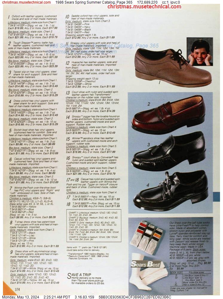 1986 Sears Spring Summer Catalog, Page 365