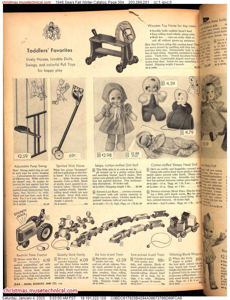 1946 Sears Fall Winter Catalog, Page 304