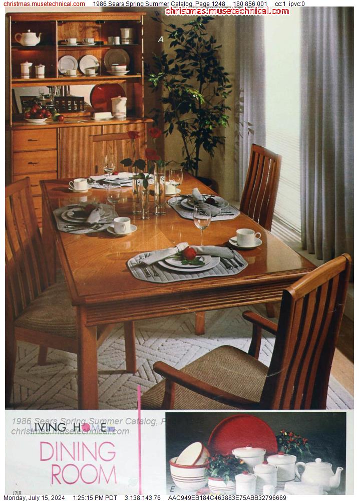 1986 Sears Spring Summer Catalog, Page 1248