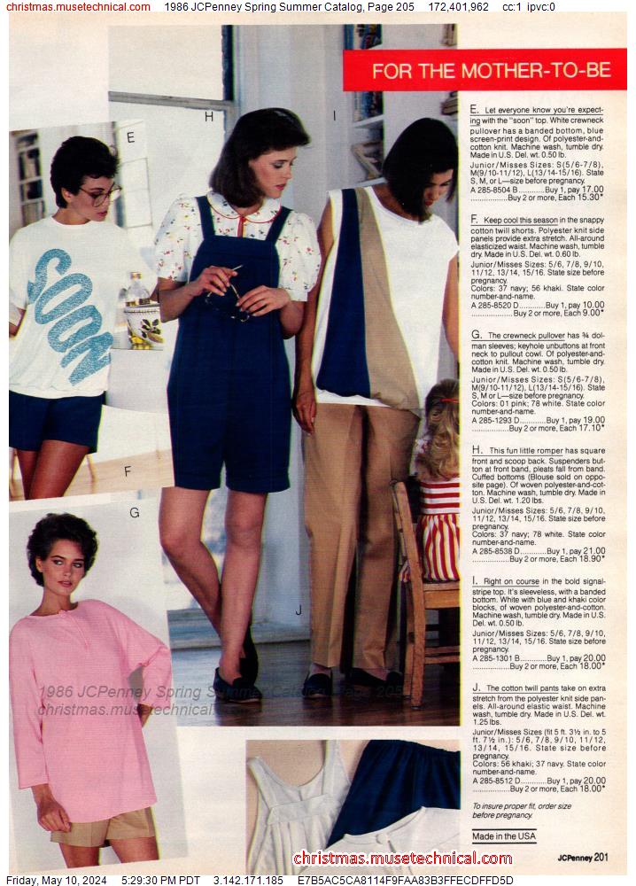 1986 JCPenney Spring Summer Catalog, Page 205