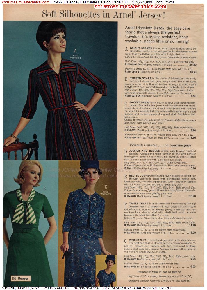 1966 JCPenney Fall Winter Catalog, Page 168