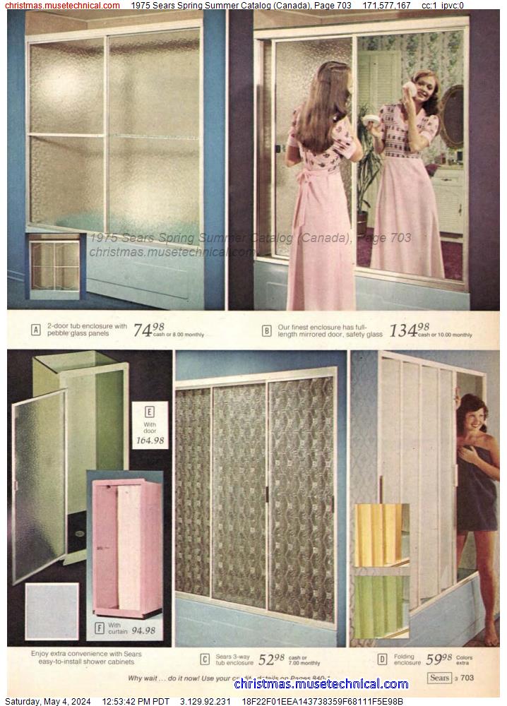 1975 Sears Spring Summer Catalog (Canada), Page 703