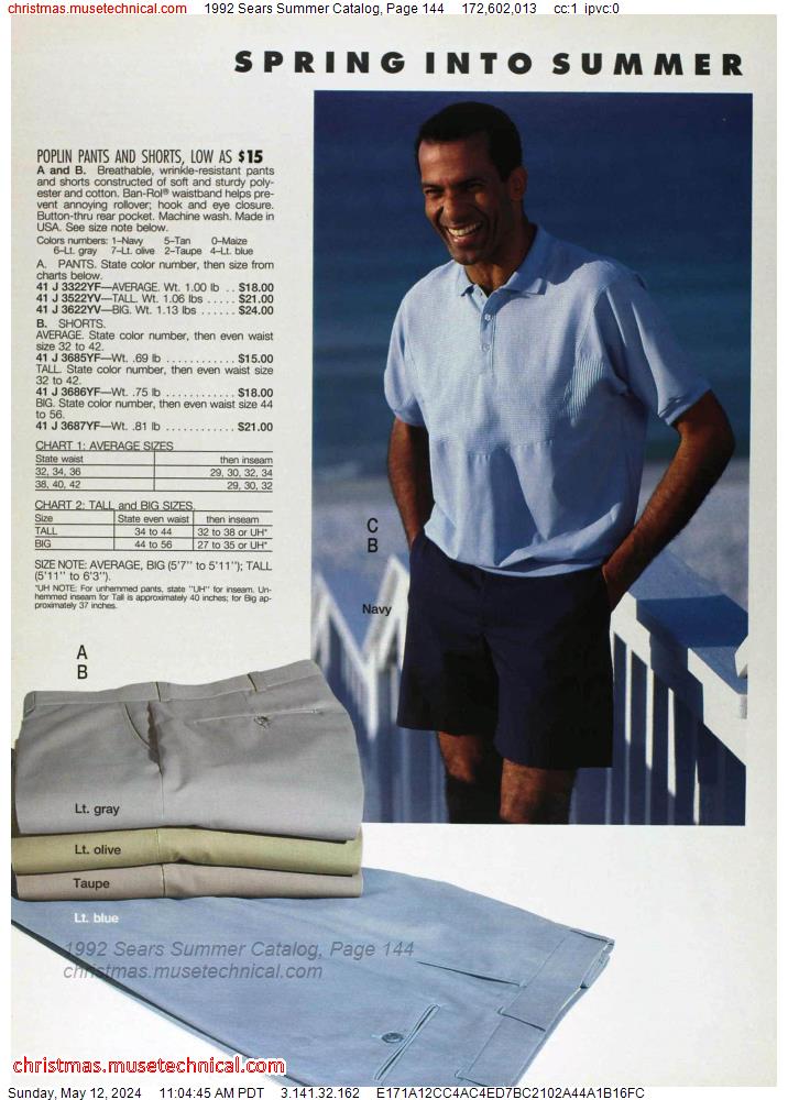 1992 Sears Summer Catalog, Page 144