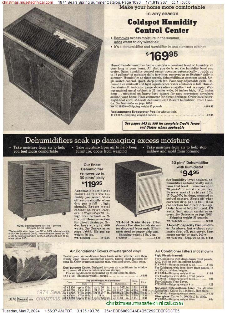1974 Sears Spring Summer Catalog, Page 1080