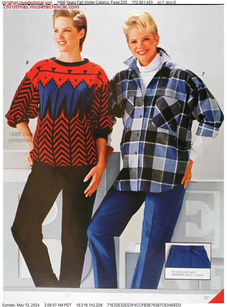 1986 Sears Fall Winter Catalog, Page 235