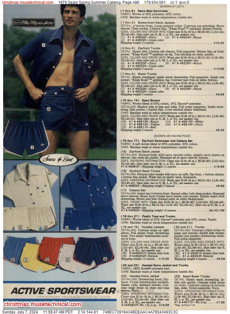 1979 Sears Spring Summer Catalog, Page 486