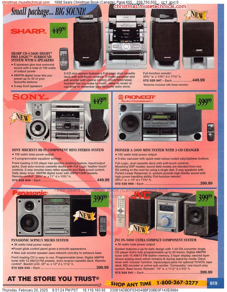 1998 Sears Christmas Book (Canada), Page 655