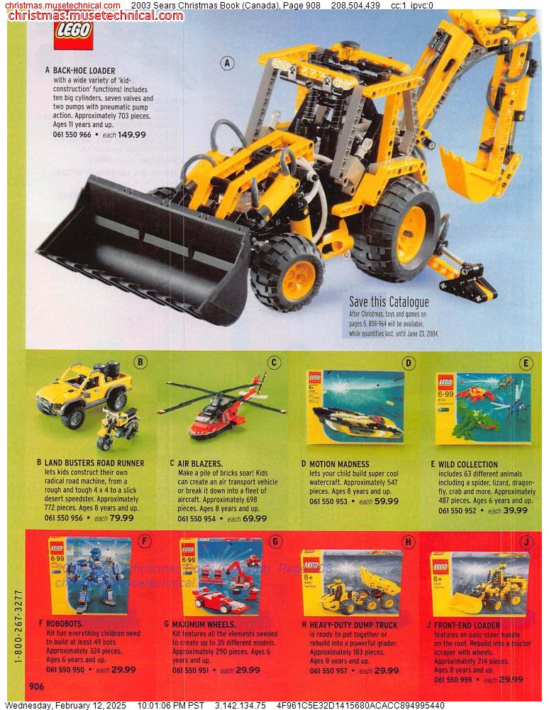 2003 Sears Christmas Book (Canada), Page 908