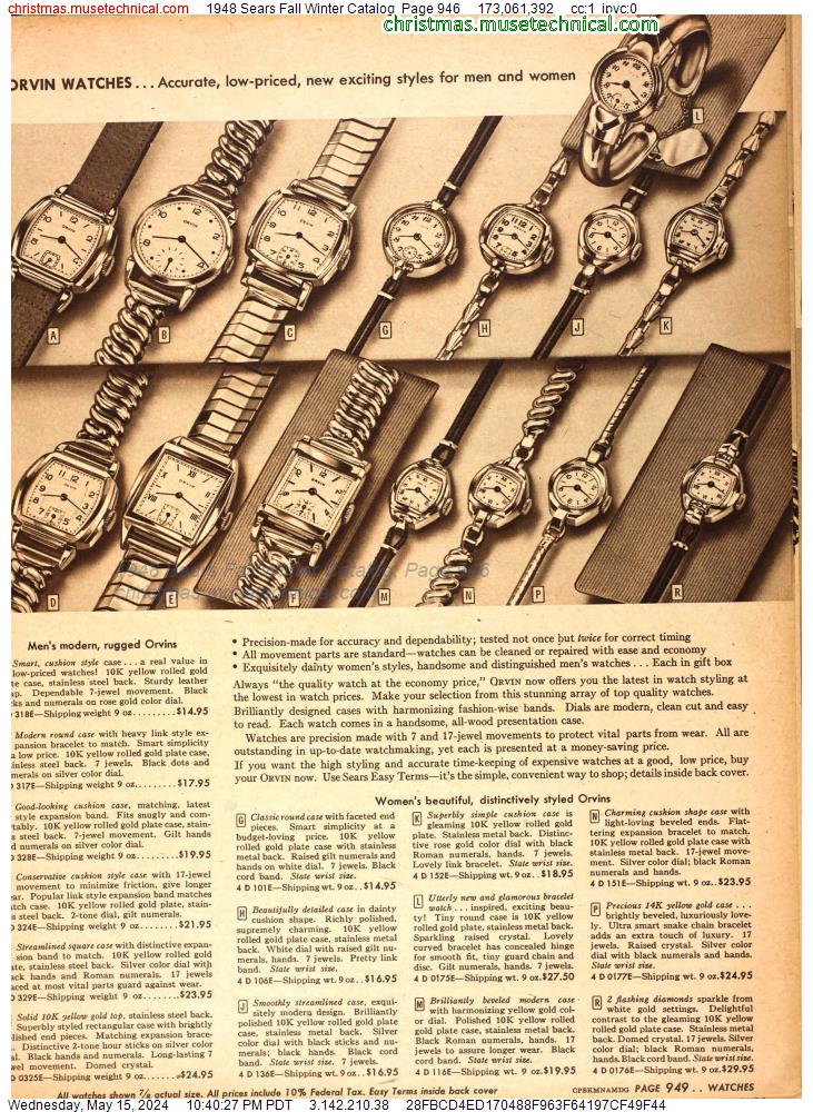1948 Sears Fall Winter Catalog, Page 946
