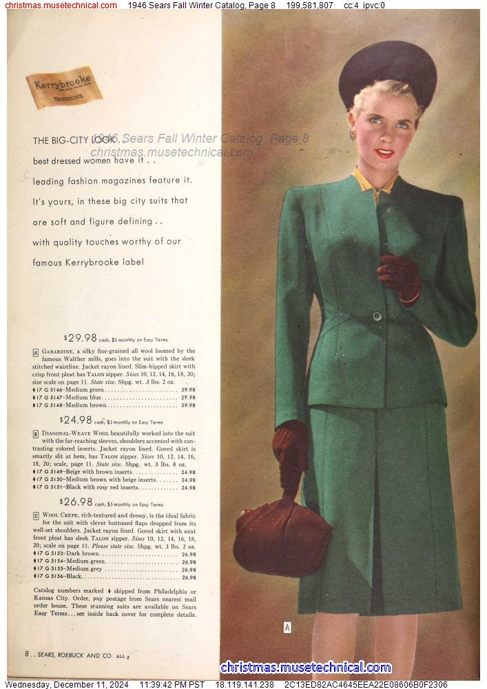 1946 Sears Fall Winter Catalog, Page 8