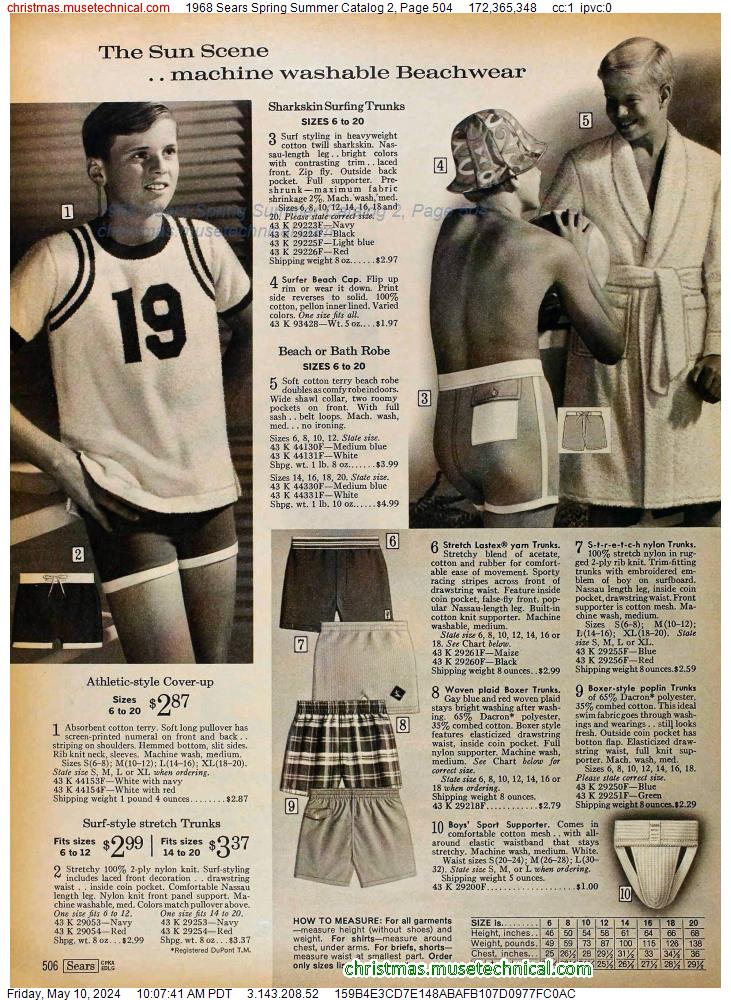 1968 Sears Spring Summer Catalog 2, Page 504
