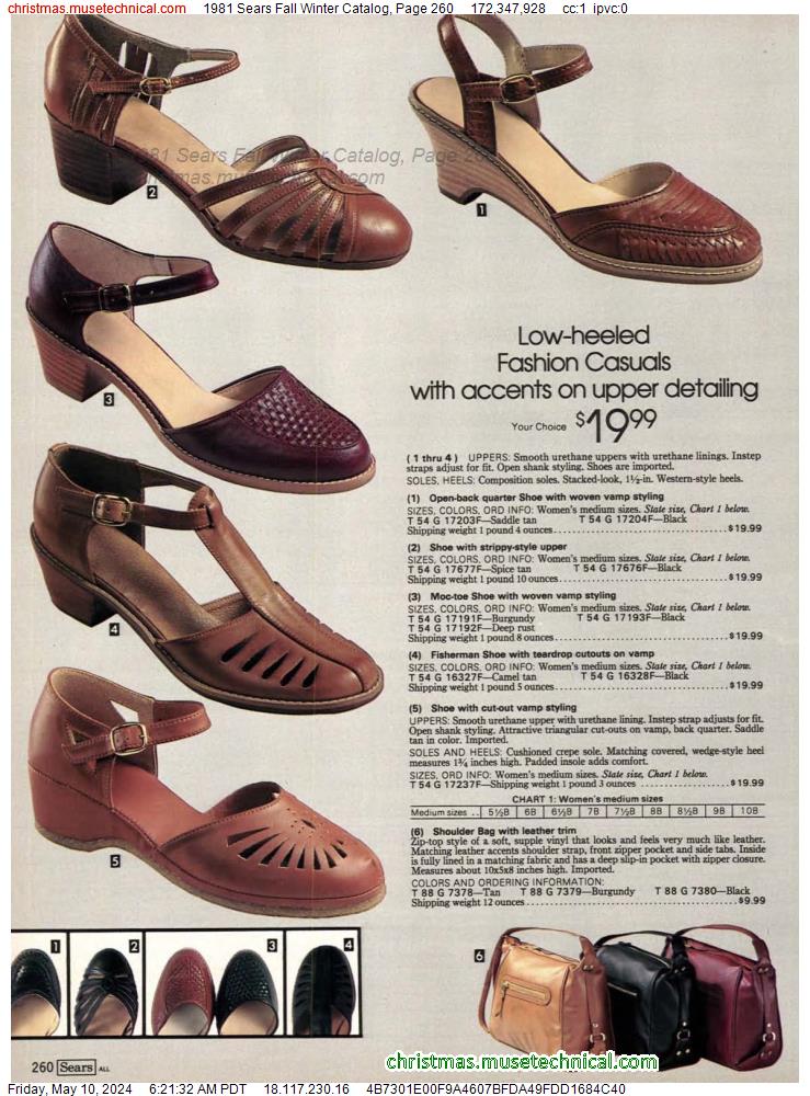 1981 Sears Fall Winter Catalog, Page 260