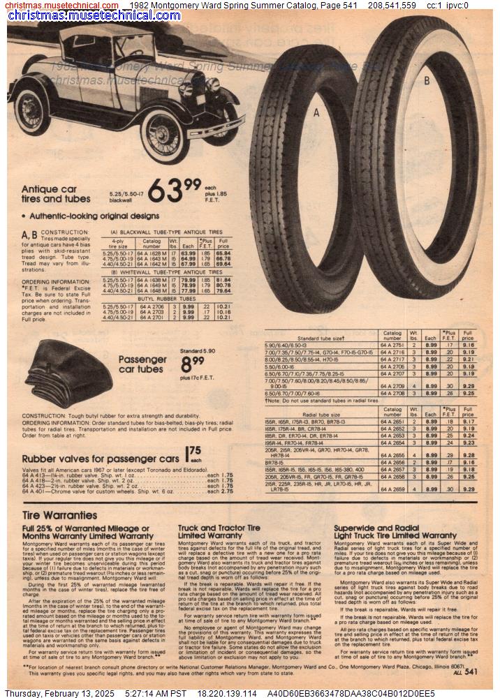 1982 Montgomery Ward Spring Summer Catalog, Page 541