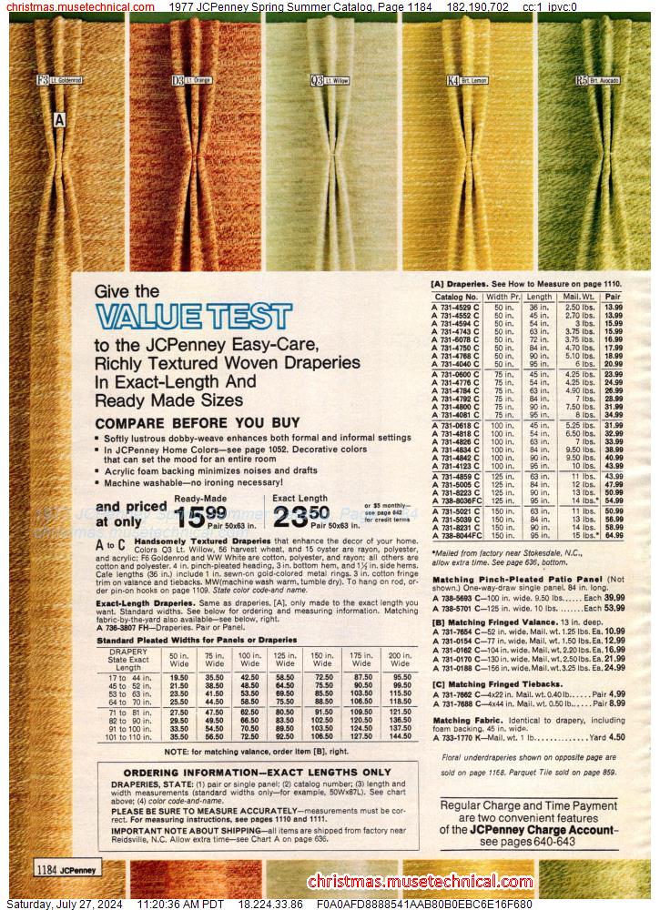 1977 JCPenney Spring Summer Catalog, Page 1184