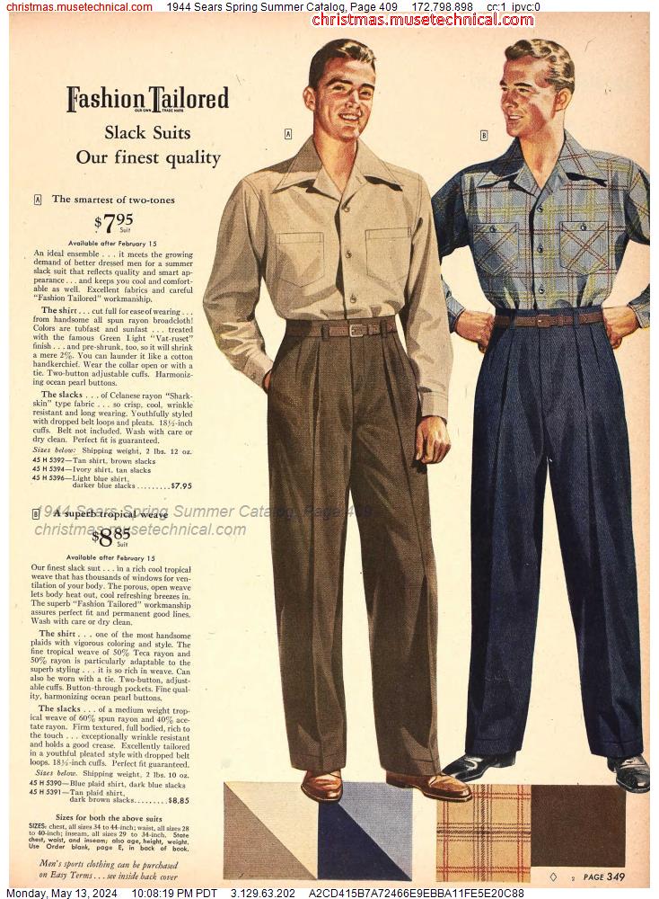 1944 Sears Spring Summer Catalog, Page 409