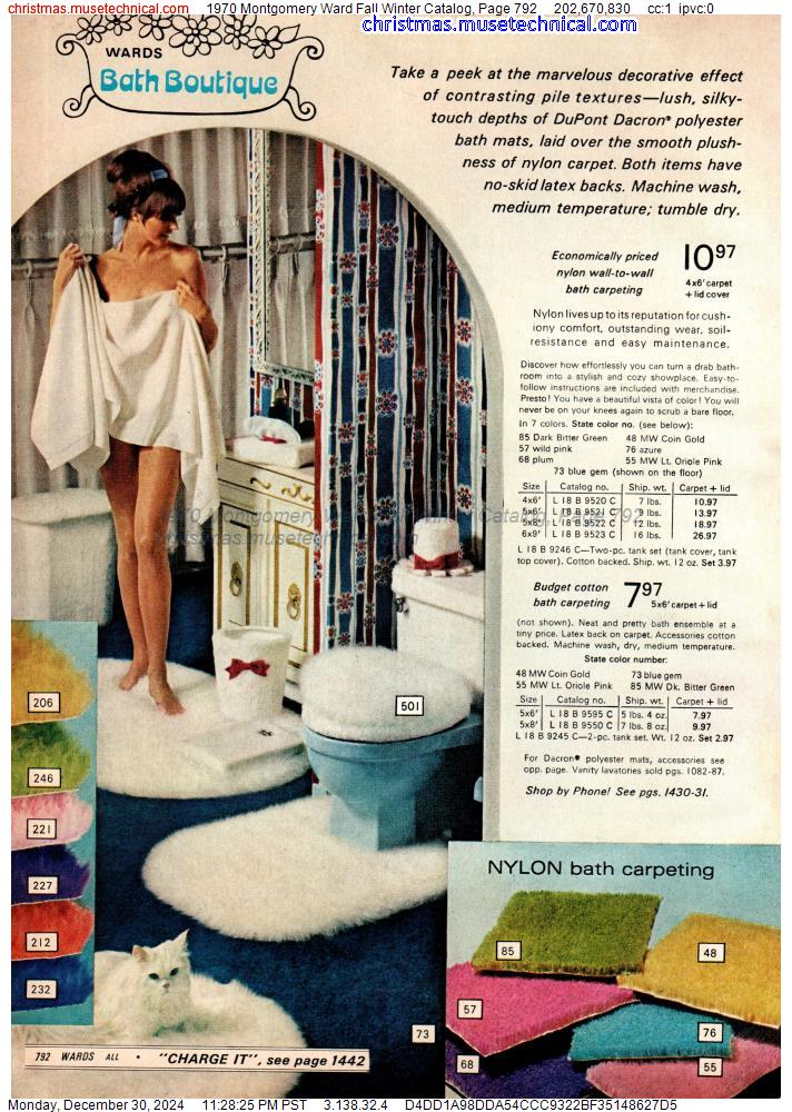 1970 Montgomery Ward Fall Winter Catalog, Page 792