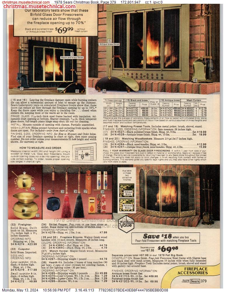 1978 Sears Christmas Book, Page 379