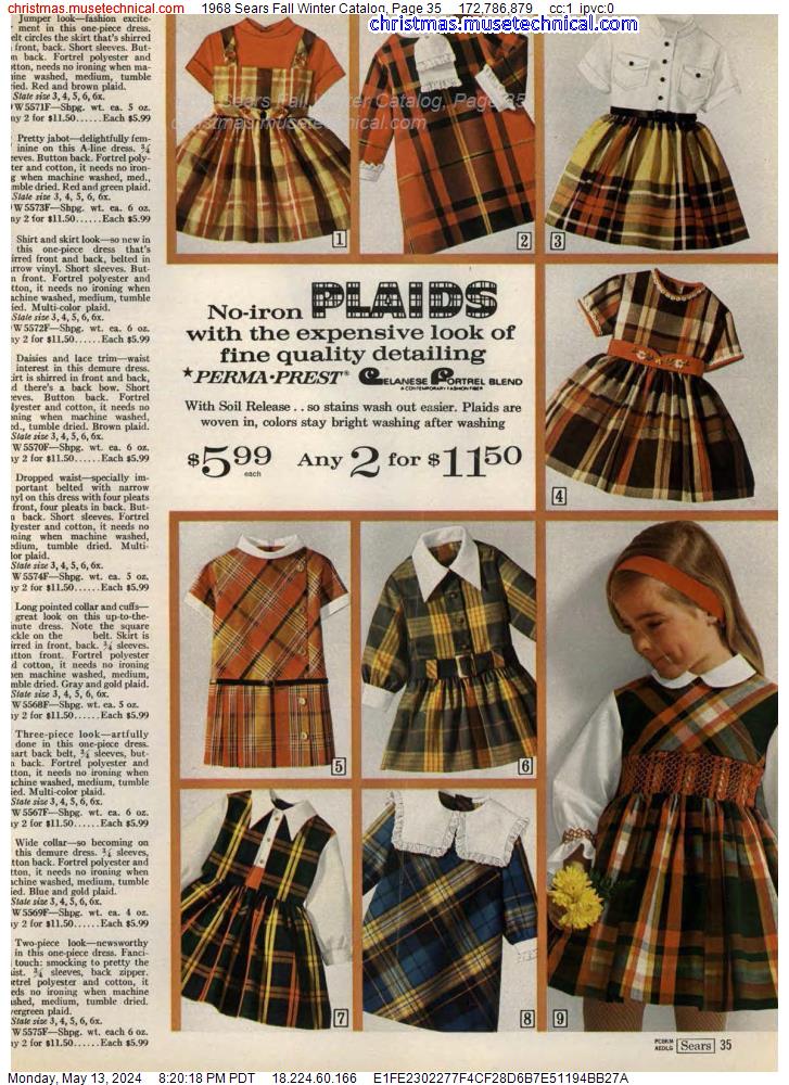 1968 Sears Fall Winter Catalog, Page 35