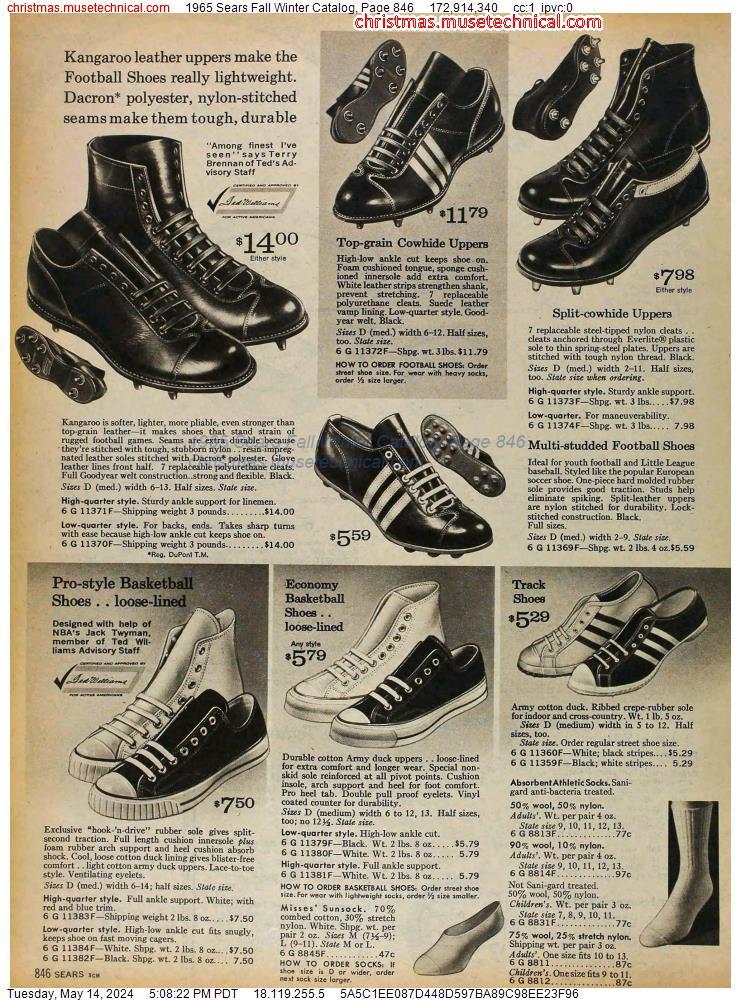 1965 Sears Fall Winter Catalog, Page 846