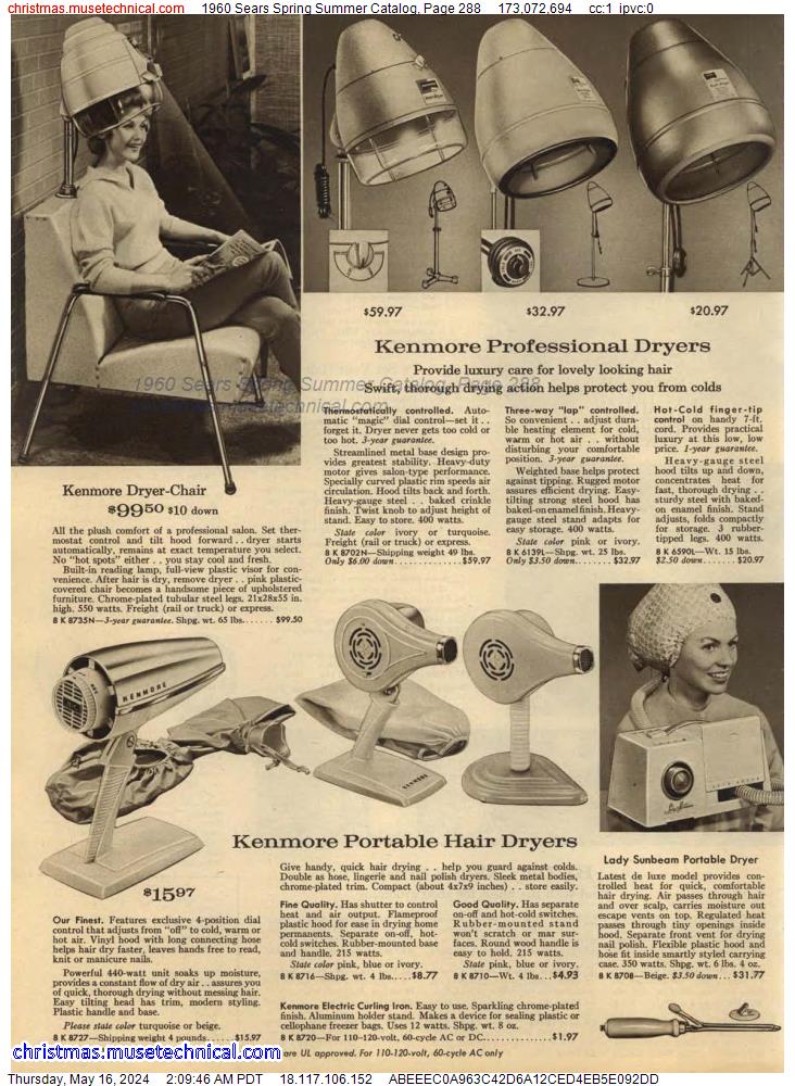1960 Sears Spring Summer Catalog, Page 288
