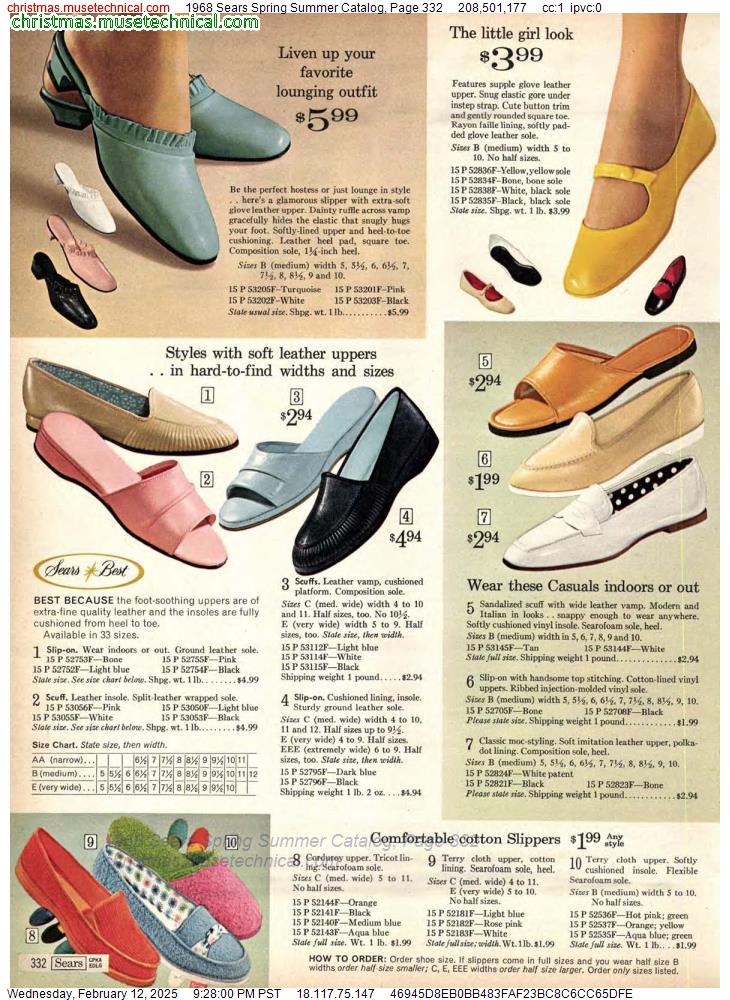 1968 Sears Spring Summer Catalog, Page 332