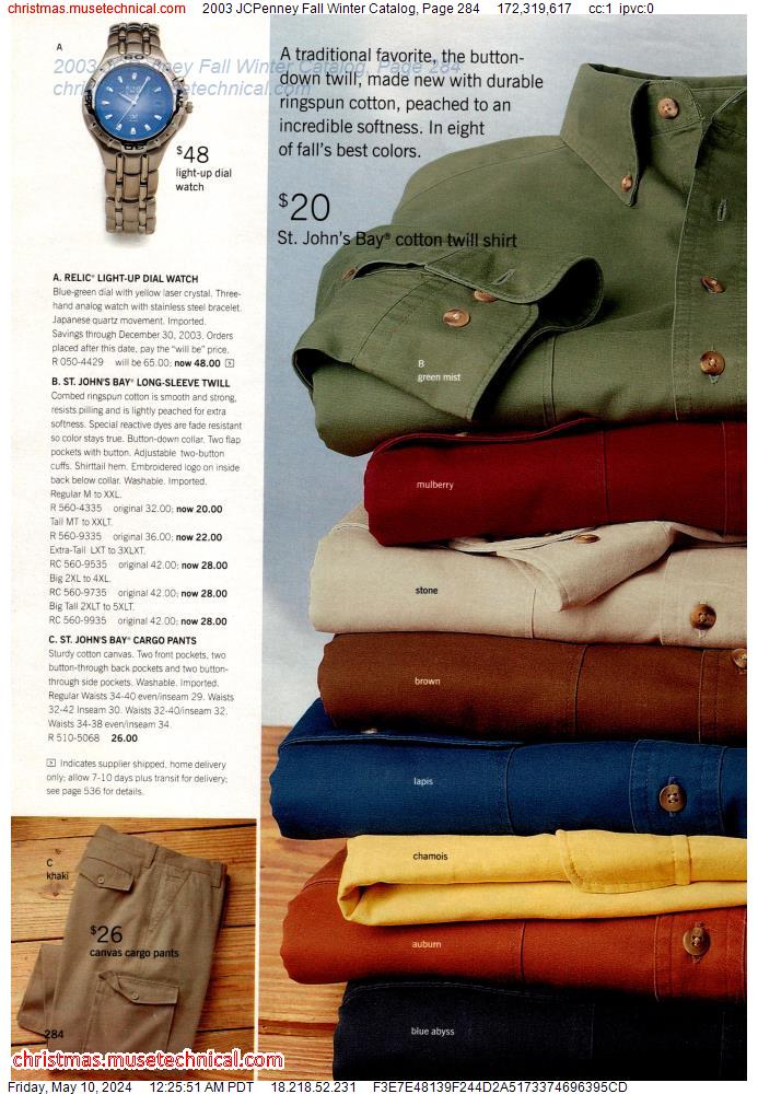 2003 JCPenney Fall Winter Catalog, Page 284