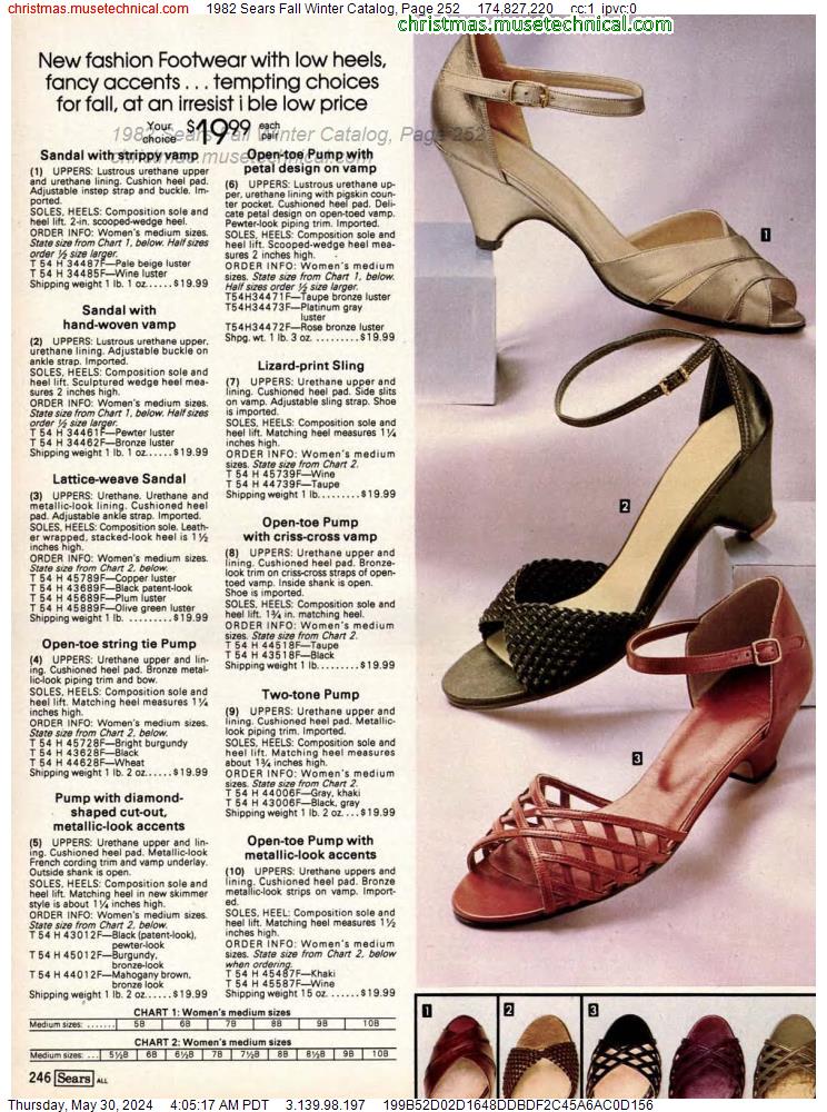 1982 Sears Fall Winter Catalog, Page 252