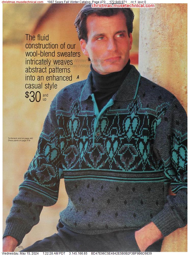 1987 Sears Fall Winter Catalog, Page 470